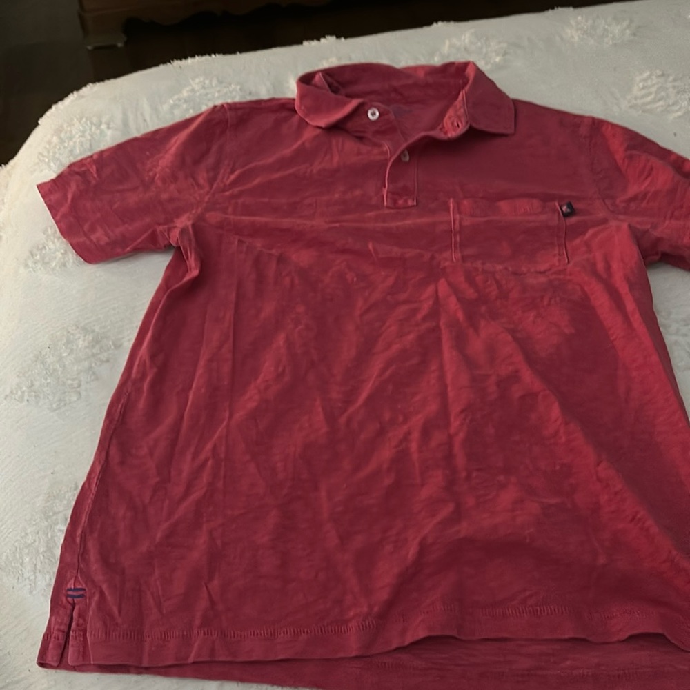 XS mens red polo worn once EUC
